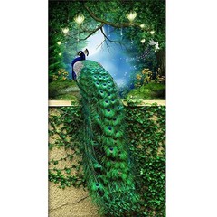 Green Peacock Canvas Painting Print Art Canvas Wall Art Canvas Poster Home Decor