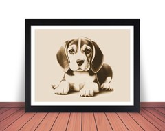 BEAGLE PUPPY Dog Photo Picture Pet Print in 8×10 or 11×14 WB6s