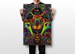 Psychedelic Shrooming Artwork Painting Wall Art Home Decor – POSTER 20×30