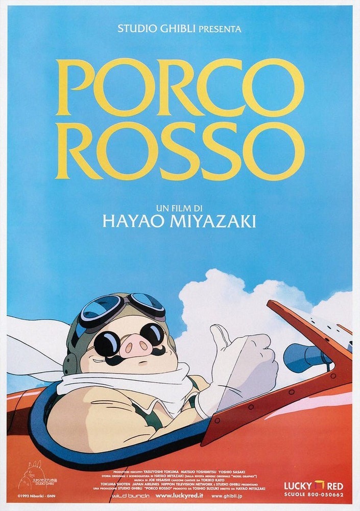 Porco Rosso Movie Poster No Frame, High Quality Film Print, Home Decor