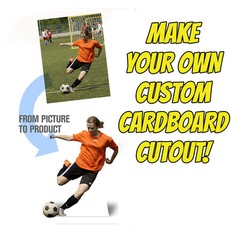 CREATE YOUR OWN Custom Lifesize CARDBOARD CUTOUT Standee Standup Poster Gift