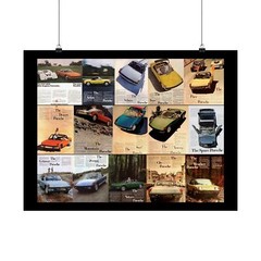 Porsche 914 Magazine Advertisement Collage – Art Print Wall Poster