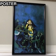 Demon Witch Goblin Queen Horror Art Poster