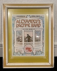 Two 1974 Scafa Tornabene Framed NYC Museum 2 Music Prints Litho Vintage Ragtime