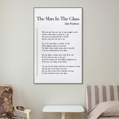 The Man in The Glass Poem Tin Sign Poster Vintage Canvas Wall Art Decor 12″x18″