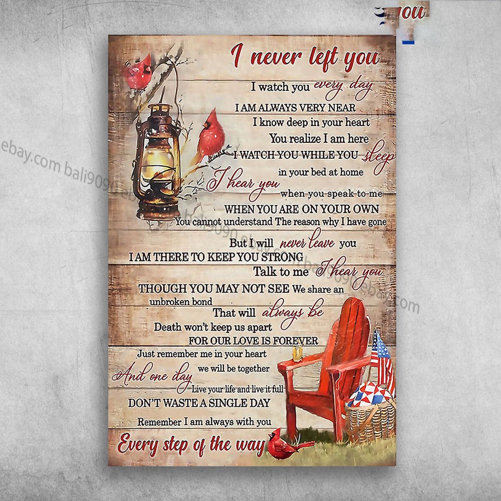 Cardinal Bird – I Never Left You, I Watch You Everyday, I Am Always Very Near…
