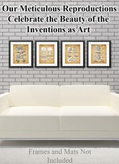 Star Trek USS Enterprise Patent Prints Set of 4 – 8×10 Unframed Posters for Fans