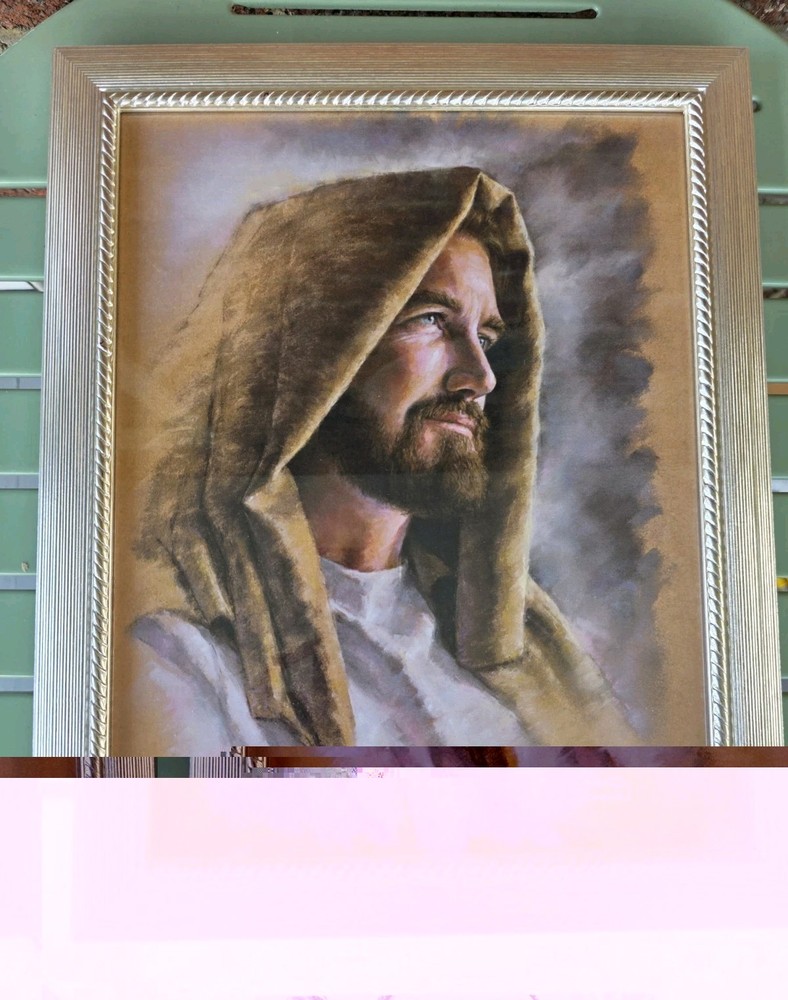 GARDIAN by David Bowman Religious Spiritual Art, BEAUTIFUL Portrait OF JESUS