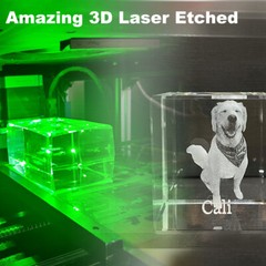 Personalized 3D Photo Crystal Gifts Valentines Day Custom Etched Memory Picture