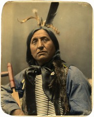 1899 Left Hand Bear Oglala Sioux Chief Native American Indian Poster Print Decor