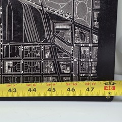 Rare Vintage DC The Mall Metal Triptych 48×24 Collector Wall Art Map Decor