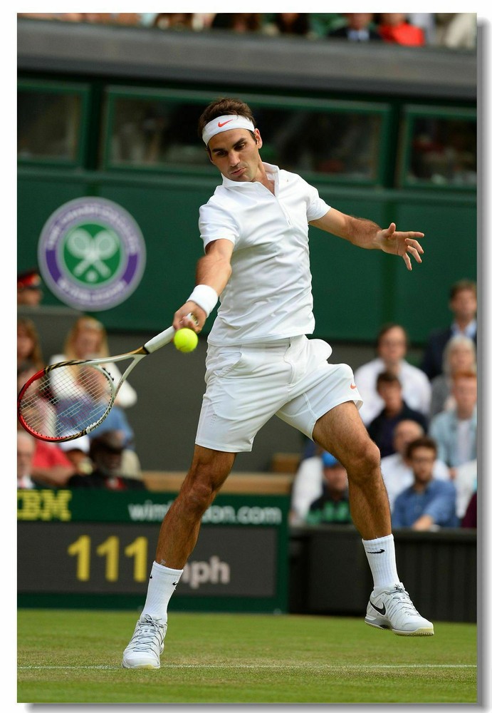 Roger Federer Grand Slam Tennis stars Wall Print Poster 20×30