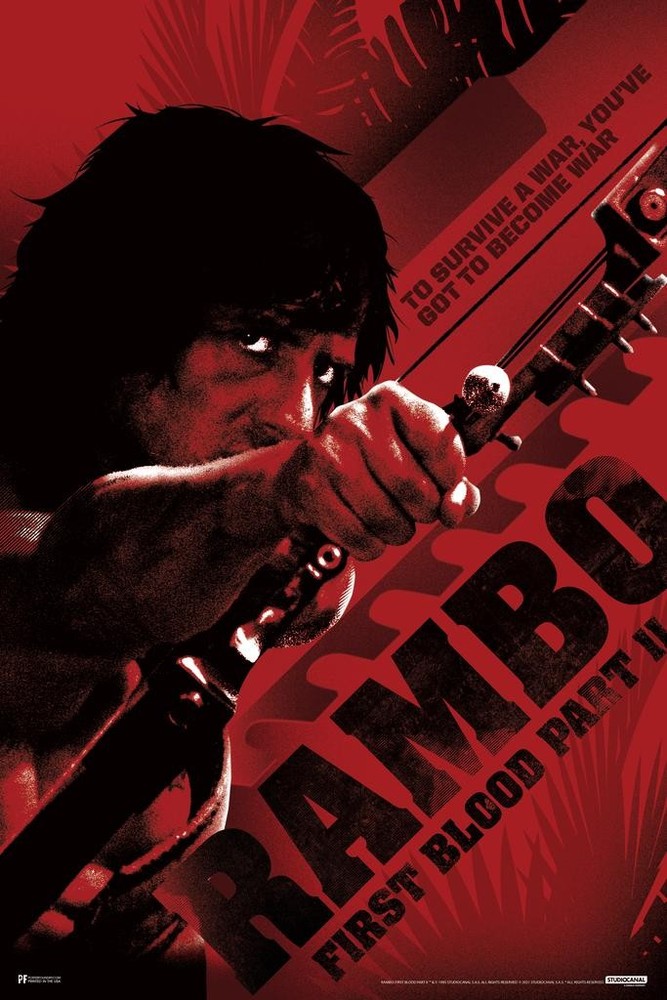 Rambo First Blood Part 2 To Survive A War Youve Art Print Poster 16×24