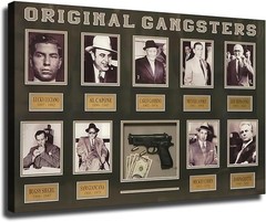 Original Gangster Al Capone Mafia Poster Wall Art Mural Picture Print