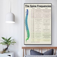 The Spine Frequencies Poster Science Education Canvas Wall Art Aesthetic Deco…