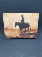 Cowboy Canvas Picture 15.5” X 11.5”