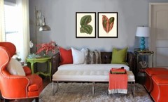 Leaf Botanical Prints Wall Art Set of 2 Beautiful Antique Vintage Unframed