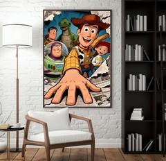 Toy Story Inspired Comic Poster Print, Vintage Cartoon Wall Art