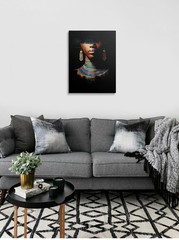 Black Women Canvas Wall Art Framed Artwork Prints Posters Painting Wall Decor…