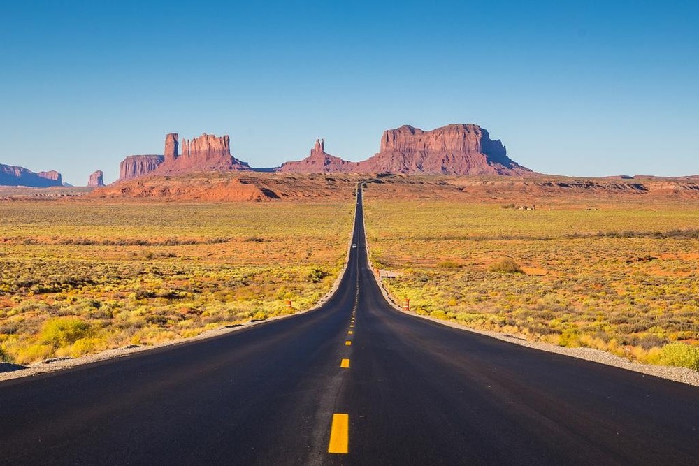 Monument Valley US Highway 163 at Sunset Photo Art Print Poster 24×36 inch