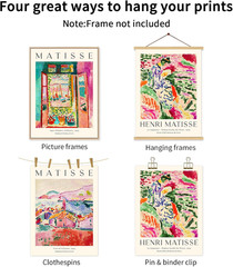 Henri Matisse Wall Art Prints Set of 3 Matisse Wall Decor Aesthetic Canvas Poste