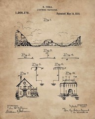 Science Wall Art – 6 Nikola Tesla 8×10 Patent Prints Engineering Gifts Physics