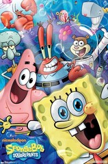 Poster – Spongebob Squarepants Joy Cast Characters 22×34″ New Wall Art