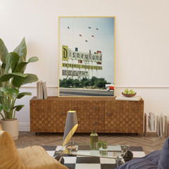 Disneyland Entrance Sign 1950s, Disneyland Poster, Theme Park Print. Retro Art