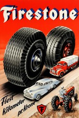 Firestone Vintage Advertising Art Wall Indoor Room Outdoor Poster – POSTER 20×30