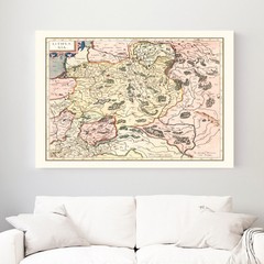 Old Map of Lithuania 1623 – Vintage Lithuania Art Wall Decor