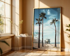 Beach Ocean Relaxing Wall Art Poster Print BA250-93_0