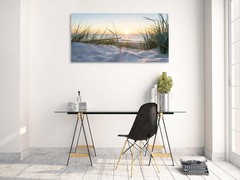 Beach Sunset Canvas Wall Art Canvas Painting Print Art Poster,DIY Framed 24″x48″