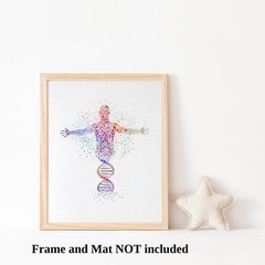 Dignovel Studios DNA Human Particle Medical Education Science Art Print