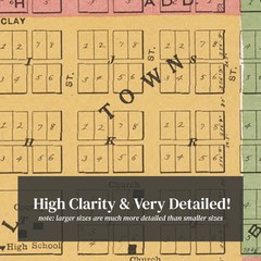 Old Map of Panora, IA 1917 – Vintage Panora Iowa Art