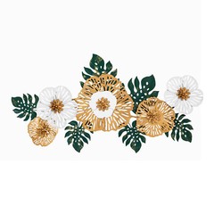 3D Flower Shaped wall Sticker decal Home Art decor Free Shipping !!!