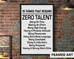 Framed 11×17 Inspirational Quotes Motivational Poster Home Office Decor Wall Art