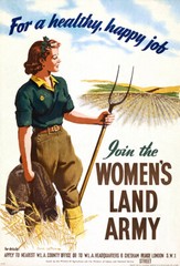 Join The Women’s Land Army – 1941 – World War II – Propaganda Poster