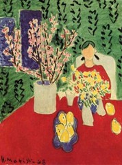 Plum Blossoms Green Background : Henri Matisse : Archival Quality Art Print