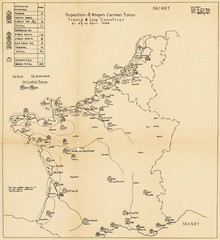 1944 Secret-Rated World War 2 Map – D-Day – WWII Military France Dday Poster