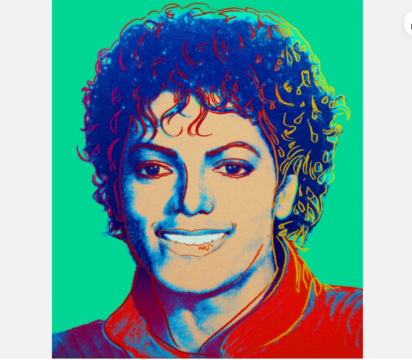 ANDY WARHOL Pop Art Poster or Rolled Canvas Print «Michael Jackson»