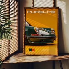 Porsche 911 Classic Color Series Modern Automotive Poster