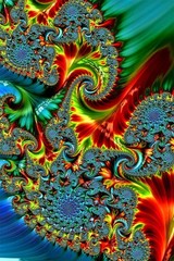 Psychedelic Classic Fractals Geometrical Patterns Wall Home Decor – POSTER 20×30