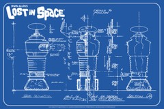 Lost In Space Robot Blueprint Cool Wall Decor Art Print Poster 12×18