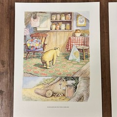 Winnie the Pooh Art Prints set of 2 Unframed 10 x 14 His Art Gallery Shepard