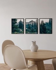 Transform Your Space with 3 Unframed Nature Posters – Scenic Mountain Landscapes