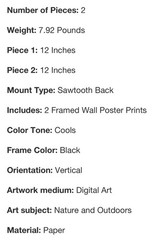 SET OF 2 Hearth Hand VERTICAL WATERCOLOR TREE ART Magnolia 12 x 18″ Frame Target