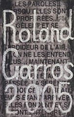 JAUME PLENSA Roland Garros French Open 29.5″ x 22″ Poster 2005 Contemporary Blac