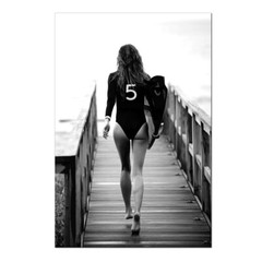 Set of 3 – Gisele Bündchen Poster Giselle Bundchen Print Surfboard Beach Coastal
