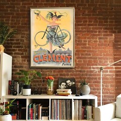 Cycles Clément PAL (France) Bicycle 1898 Retro Vintage Poster Print