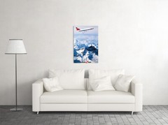 Swissair Travel In Winter Original Vintage Wall Art Home Decor – POSTER 20×30